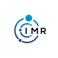 IMR letter technology logo design on white background. IMR creative initials letter IT logo concept. IMR letter design Royalty Free Stock Photo