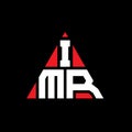 IMR triangle letter logo design with triangle shape. IMR triangle logo design monogram. IMR triangle vector logo template with red Royalty Free Stock Photo