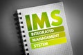 IMS - Integrated Management System acronym