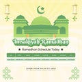 Imsakia design for Ramadan Kareem. Ramadan schedule. Eid Mubarak. Prayer times in Ramadan. Cairo. Istanbul. turkey. Arab. vector