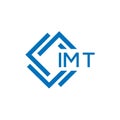 IMT letter logo design on white background. IMT creative circle letter logo concept.