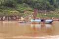 Inactive dredging vessels along Yangtze River, China