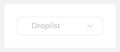 Inactive dropdown list UI element template