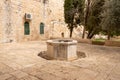 The Inactive fountain in the south part the Temple Mount in the Old Town of Jerusalem in Israel