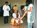 Inaguration of Yakshagana,folk dance of Karnataka. Royalty Free Stock Photo