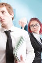 Inappropriate behavior by female boss at work