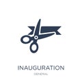 inauguration icon. Trendy flat vector inauguration icon on white