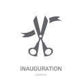 inauguration icon. Trendy inauguration logo concept on white background from General collection