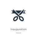 Inauguration icon vector. Trendy flat inauguration icon from general collection isolated on white background. Vector illustration