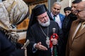 The inauguration of Mukheitim archaeological site, which houses the remnants of a Byzantine church, in Gaza Strip