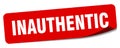 inauthentic sticker. inauthentic label Royalty Free Stock Photo