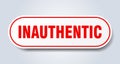 inauthentic sticker. Royalty Free Stock Photo