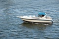 Inboard Motorboat on the Florida Intra-Coastal Waterway Royalty Free Stock Photo