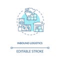 Inbound logistics concept icon Royalty Free Stock Photo