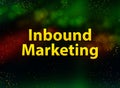 Inbound Marketing abstract bokeh dark background