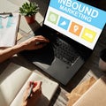 Inbound marketing. Content management and advertising strategy concept. Royalty Free Stock Photo