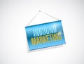 inbound marketing hanging sign illustration