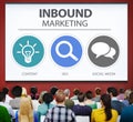 Inbound Marketing Strategy Advertisement Commercial Branding Con Royalty Free Stock Photo