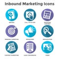 Inbound Marketing Vector Icon Set