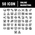 Inbound Marketing Vector Icons with growth, roi, call to action, seo, lead conversion, social media, attract, brand engagement,