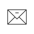Inbox icon Simple thin outline
