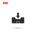 Inbox icon vector isolated 9