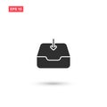 Inbox icon vector isolated 5