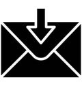 Inbox Isolated Vector Icon which can easily modify or edit Royalty Free Stock Photo