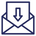Inbox  Isolated Vector Icon which can easily modify or edit Royalty Free Stock Photo