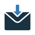 Inbox, letter icon. Simple editable vector graphics