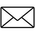 Inbox Line Isolated Line Isolated Vector Icon That can be easily modified or edit Royalty Free Stock Photo