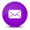 Inbox luxurious glossy purple round button abstract Royalty Free Stock Photo