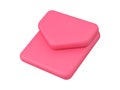 Inbox message chat button pink envelope internet notification realistic 3d icon vector Royalty Free Stock Photo