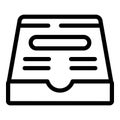 Inbox with new unread email message notification icon