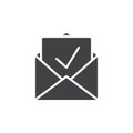 Inbox, receive mail icon vector