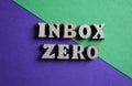 Inbox Zero, phrase as banner headline Royalty Free Stock Photo