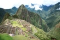 Inca lost city Machu Picchu, Peru. Royalty Free Stock Photo