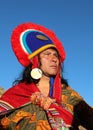 Inca noble at the Inti Raymi celebration in Cusco, Peru