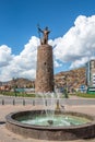 Inca Pachacutec Monument - Cusco, Peru Royalty Free Stock Photo