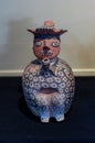 .Inca pottery figure and container Royalty Free Stock Photo