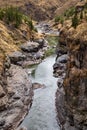 Inca Qeswachaka bridge made of grass Royalty Free Stock Photo