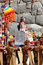 Inca queen at the Inti Raymi celebration in Cusco, Peru