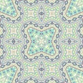 Inca repeating ornament graphic design. Arabesque geometric background. Scarf print in ethnic Royalty Free Stock Photo