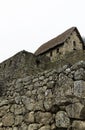 Inca Rock Walls And Guard House Machu Picchu Peru Royalty Free Stock Photo