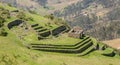 Inca ruin at Cojitambo Royalty Free Stock Photo