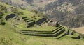 Inca ruin at Cojitambo Royalty Free Stock Photo