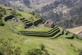 Inca ruin at Cojitambo Royalty Free Stock Photo
