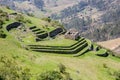 Inca ruin at Cojitambo Royalty Free Stock Photo