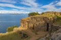 Inca Ruin, Titicaca Lake, Bolivia Royalty Free Stock Photo