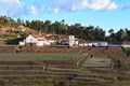Inca ruins and the colonial town of Chinchero, near to Cusco, Peru